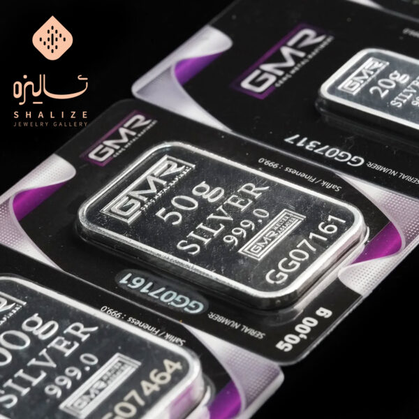 شمش نقره جی ام آر ترکیه 50 گرمی (عیار 999) - Image 3